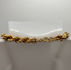Collier Ras du Cou Maille Corde en Or Jaune 18k