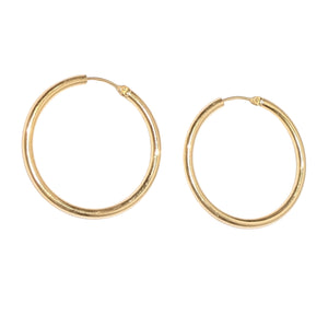 Créoles Demi Créoles en Or Jaune 18k