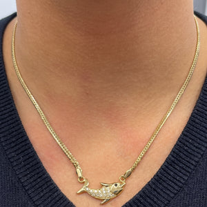 Collier Princesse en Or Jaune avec Oxyde de Zirconium 18K