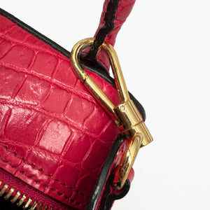 Sac à Main Lancel Alice Rose Croco avec Bandoulière