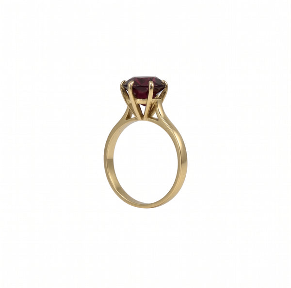 Bagues en Or Jaune Empierrées Solitaire 18k Taille : 54