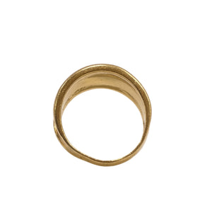 Bague éléphants en or jaune 18k Taille : 59