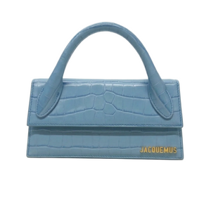 Sac Jacquemus Chiquito long en cuir croco