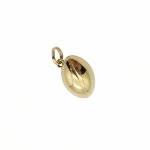 Pendentif Ballon de Rugby en Or Jaune 18k