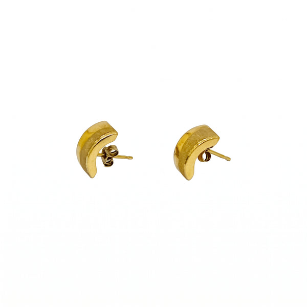 Boucles d'Oreilles Clou en Or Jaune 18K