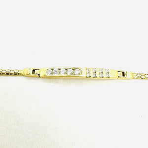 Bracelet or avec oxydes