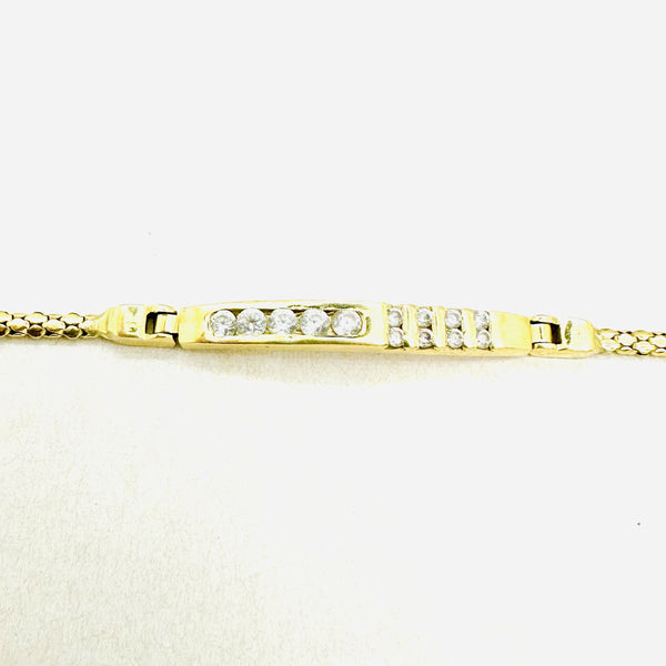 Bracelet or avec oxydes