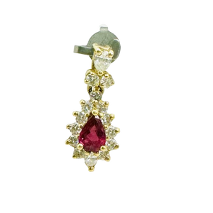 Pendentif avec Rubis et Oxydes