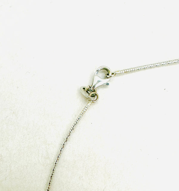 Collier Or Gris et Diamants