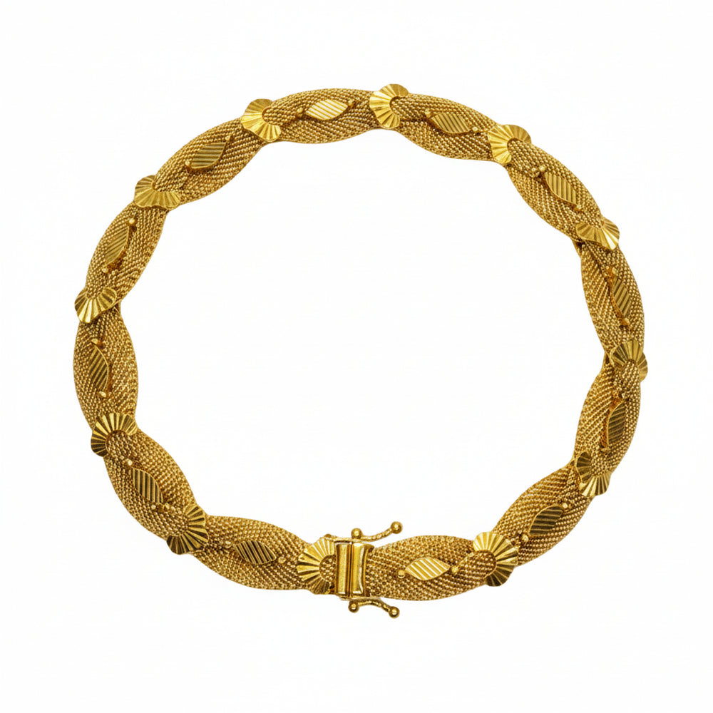 Bracelet Maillon Milanaise en Or Jaune 18k - 27.21 G