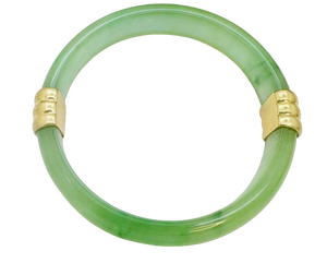 Jonc Or Jaune avec pierre de Jade