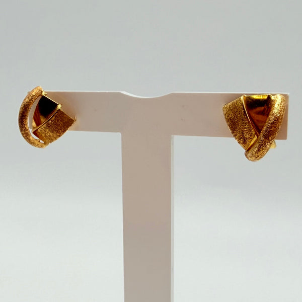 Boucles d'oreilles en Or jaune 18K - 1.42g