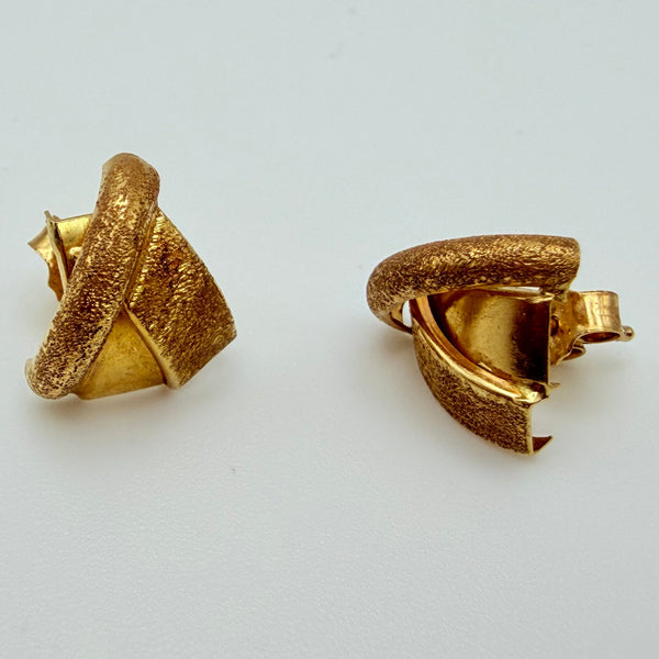 Boucles d'oreilles en Or jaune 18K - 1.42g