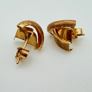 Boucles d'oreilles en Or jaune 18K - 1.42g