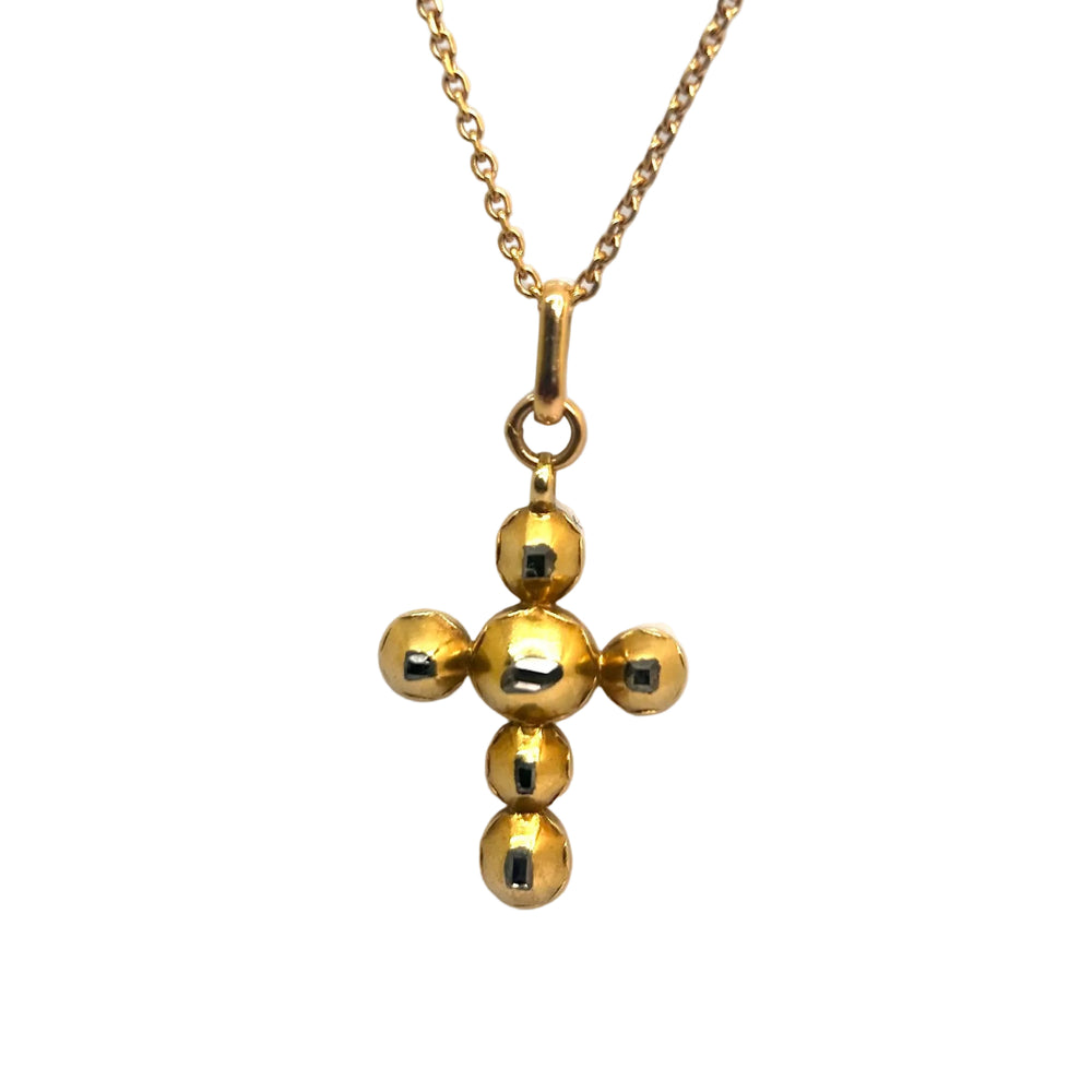 Pendentif Croix Or Jaune 18K - 3.35Grs