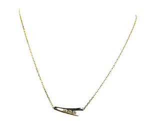 Collier Princesse en Or Blanc 18 Carats avec Diamants