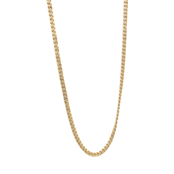 Collier Chaine Gourmette Or Jaune 18K avec Ferm