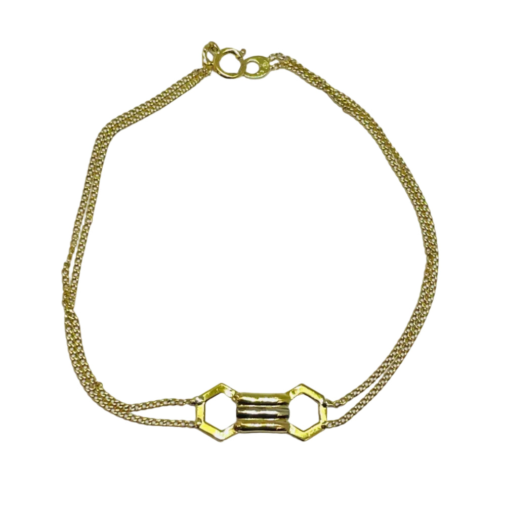 Bracelet en 3 Ors 18k - 1.55 G