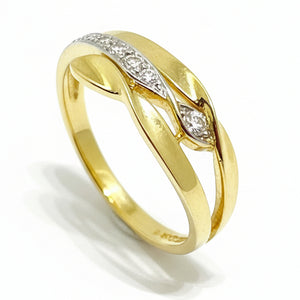 Bague Torsadée en Or Jaune 18k - 1.47 G