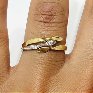 Bague Torsadée en Or Jaune 18k - 1.47 G