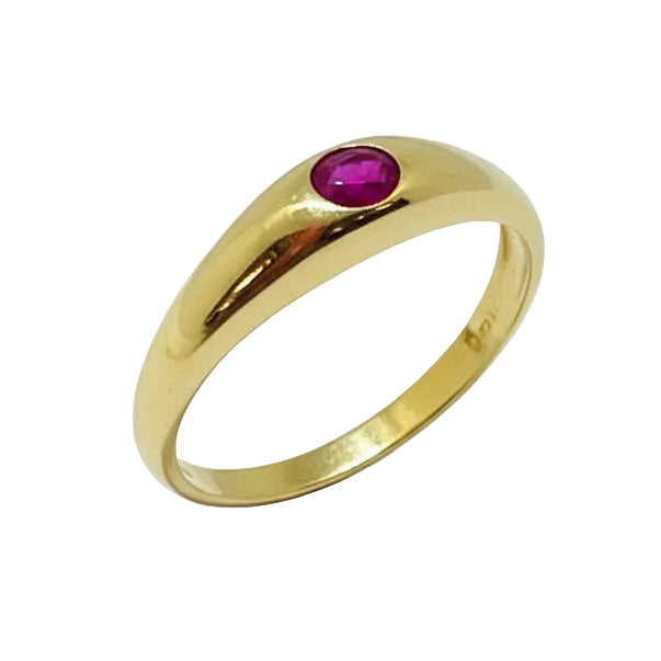 Chevalière en or jaune 18k - Taille  49