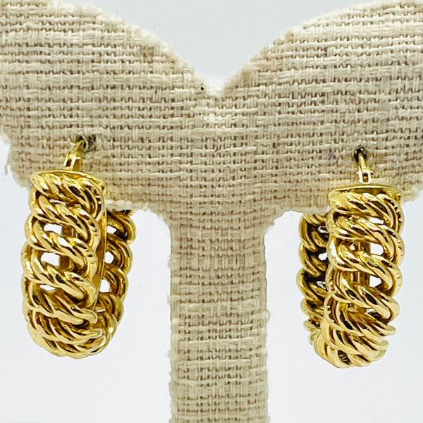 Boucles d'oreilles en Or Jaune 18K - 7.24 Grs