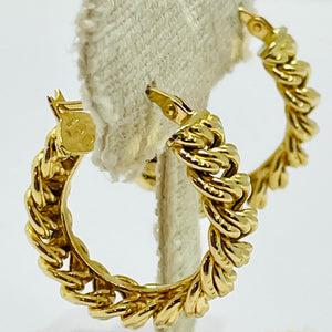 Boucles d'oreilles en Or Jaune 18K - 7.24 Grs