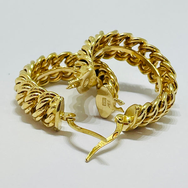 Boucles d'oreilles en Or Jaune 18K - 7.24 Grs