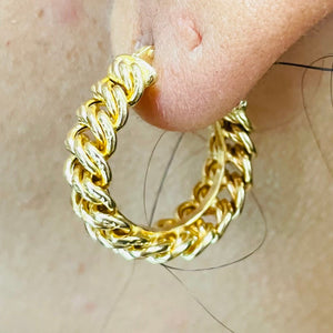 Boucles d'oreilles en Or Jaune 18K - 7.24 Grs