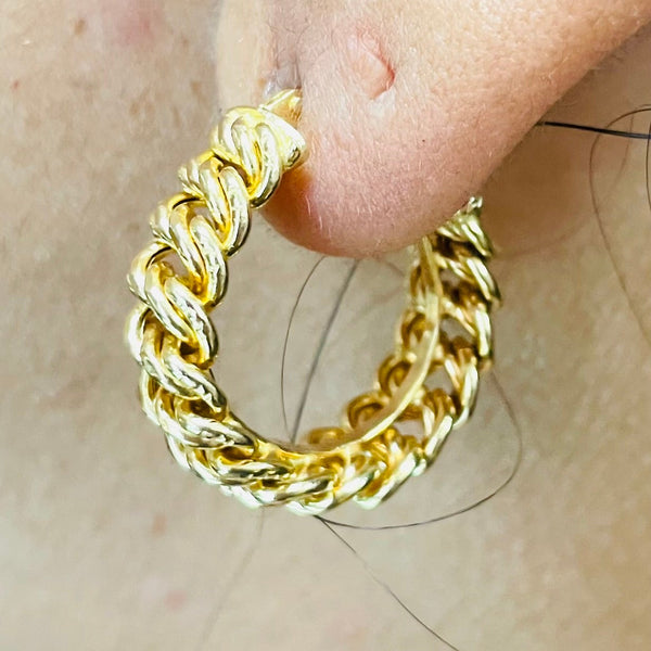 Boucles d'oreilles en Or Jaune 18K - 7.24 Grs