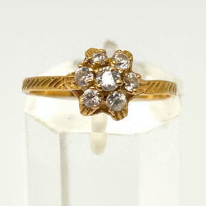 Bague Chou Or Jaune 18 Carats 7 Oxydes