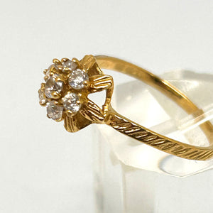 Bague Chou Or Jaune 18 Carats 7 Oxydes