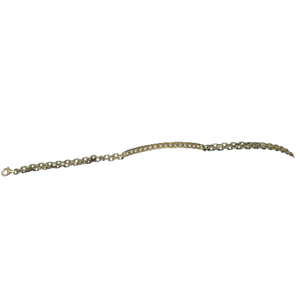 Bracelet Identité Or Jaune avec Diamants