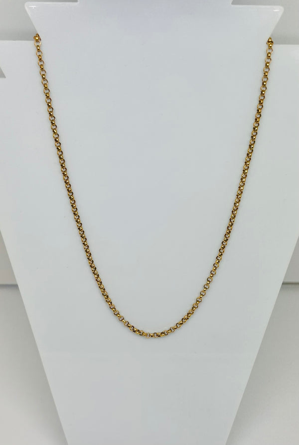Collier Sautoir Jaseron Or Jaune 750