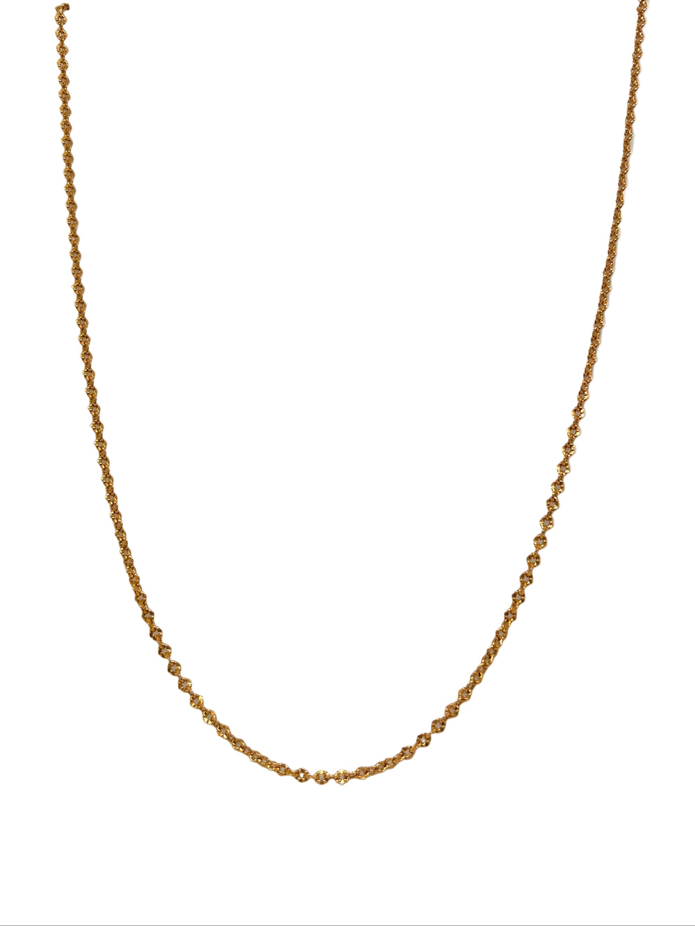 Collier chaine maille forçat or jaune 18K