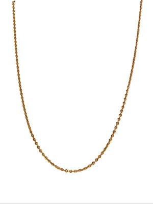 Collier chaine maille forçat or jaune 18