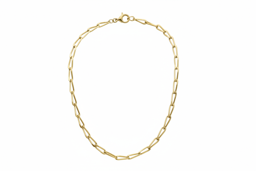 Collier Matinée Or Jaune 18 K Maille Cheval