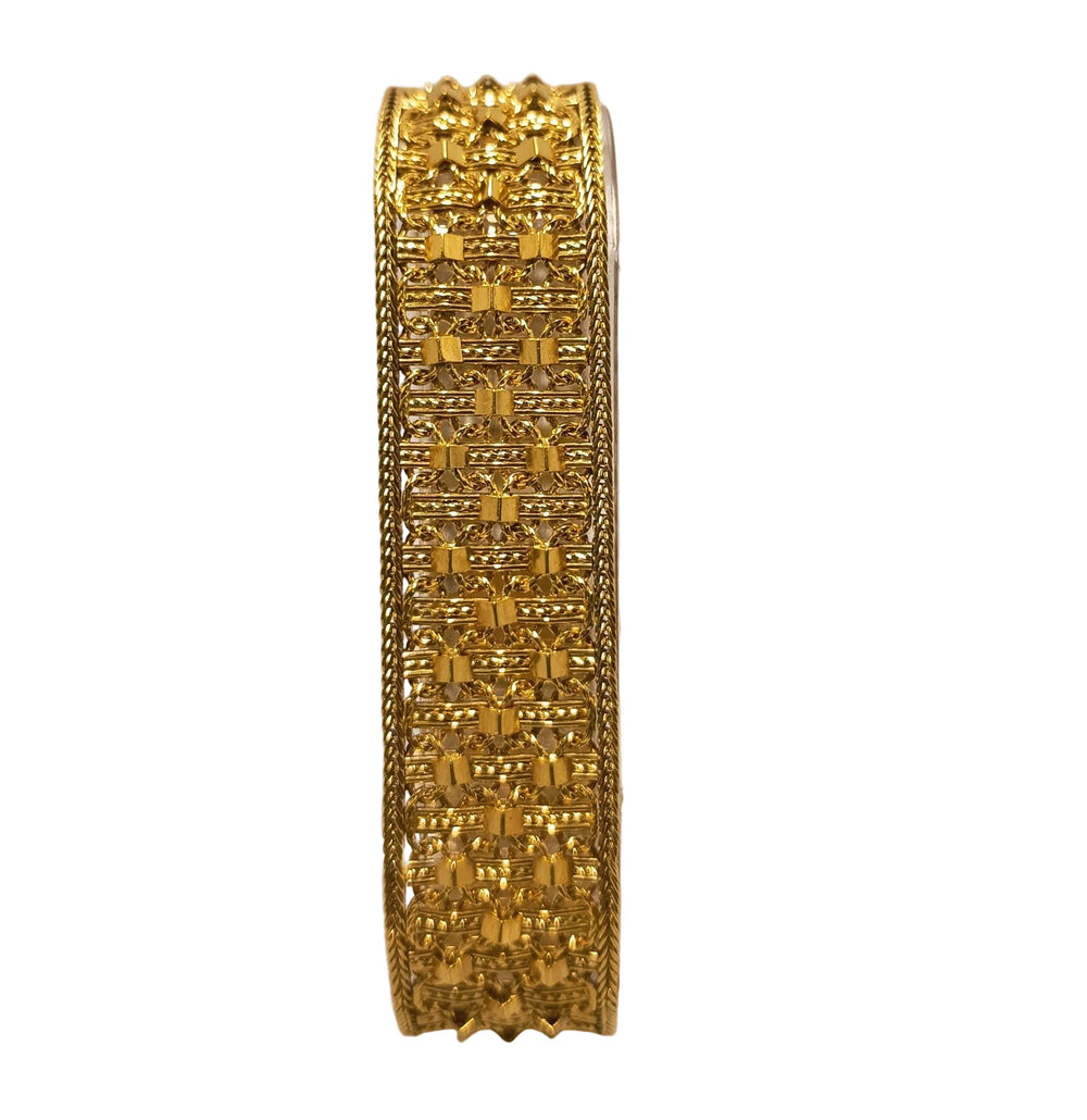 Bracelet Manchette Or Jaune 18 Carats
