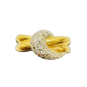 Bague Or Jaune avec Diamants
