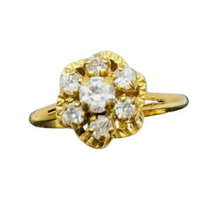 Bague Chou en Or Jaune avec Oxyde