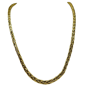 Collier or maille palmier