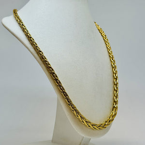 Collier or maille palmier