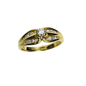 Bague Or avec diamants