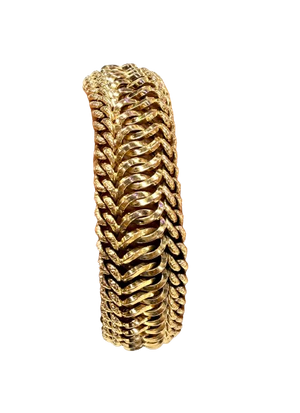 Bracelet Or Jaune Maille Américaine 750/1000 (18k) - Très Bon Etat
