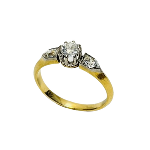 Bague or avec diamants