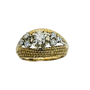 Bague or avec diamants