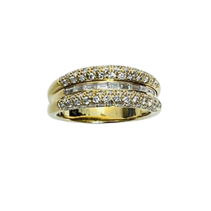 Bague or avec diamants