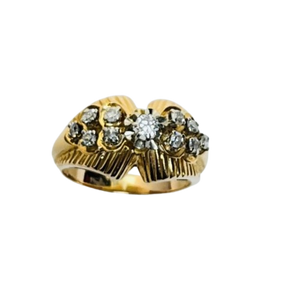 Bague or avec diamants