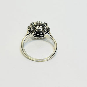 Bague fleur or avec diamants