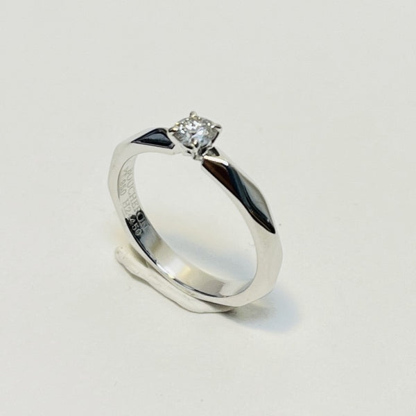 Bague Boucheron avec diamant solitaire 0,20ct
